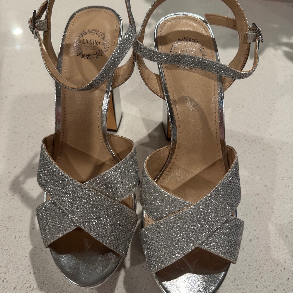 Silver women’s Heels